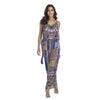 Elegant V Neck Wide Leg Jumpsuit Romper Women Summer Sexy Backless Sleeveless Playsuit Loose Boho Overalls Beach Party Jumpsuit