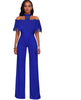 Elegant Wide Leg Jumpsuits Halter Off The Shoulder Lace Ruffles Jumpsuit Work Party Overalls Casual Long Rompers Womens Jumpsuit