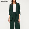 Elegant Women Blazers Long Sleeve Slim Black Pink Green White Blue Red Blazer Jacket Female Business Suit Office Suits For Women