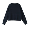 Elegant Women Irregular Solid Loose Cardigan Sweaters O-Neck Korean Style Vintage Long-Sleeved Casual Knit Cardigans Coat Tops