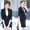 Elegant Women's Skirt Suit Set 2022 Autumn and Winter Casual  Ladies White Slim Blazer Jacket Skirt 2 piece Set