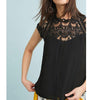 Elegant embroidery white lace tops Women sleeveless chiffon tops Sexy summer style tank tops female tops