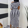 Elegant ladies office dress summer Womens Striped one Short sleeve Irregular Wrap Dress High Split sexy club folds Midi Dresses
