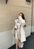Elegant women's small blazer set, skirt white and black split high waist skirt, spring summer
