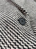 Elfstyle Women Wool Blend Tweed Lapel Pocket One Buttoned Blazer Outerwear Top