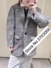 Elfstyle Women Wool Blend Tweed Lapel Pocket One Buttoned Blazer Outerwear Top