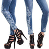 Embroidery High Waist Women Jeans Skinny Elastic Sexy & Club Female 2022 Pencil Pants Plus Size Stretch Jeans