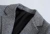 England Style Office Lady Vintage Houndstooth Plaid Casual Blazer Women Aline High Waist Mini Skirts Women Sets