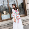 Ethnic dress 2022 Thai style seaside holiday super fairy long dress large loose casual beach skirt
