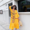 Ethnic dress 2022 Thai style seaside holiday super fairy long dress large loose casual beach skirt