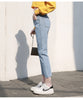Euro Style Classic Women High Waist Denim Jeans Vintage Slim Mom Style Jeans High Quality Denim Pants For