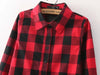Europe America Blouse women's Plaid Models Autumn 2023 Women Blouses Wild Long Lattice Shirt Blusa Clothing Vestidos YFF6092
