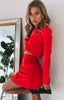 Europe and the United States pink temperament Slim short small suit short skirt suit summer women's two-piece