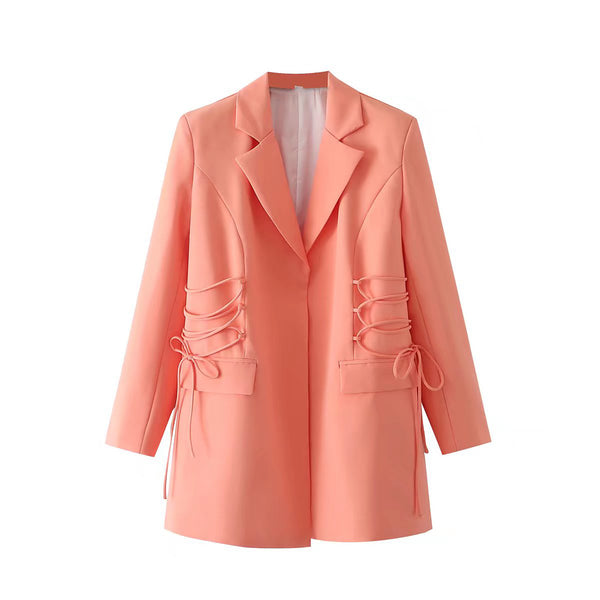 Europe and the United States the summer draw string suit jacket