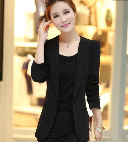 European Street Fashion Slim Blazer Women  Office Blazer Feminino Cardigan Female Jacket