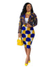 European and American autumn women's casual  short suit skirt suit two-piece suit