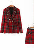 European and American tweed woolen various groups of casual suit jackets and skirt suits spring 2022 new