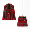 European and American tweed woolen various groups of casual suit jackets and skirt suits spring 2022 new