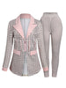 European and American women's clothing green fruit collar suit two -piece sleeve suit