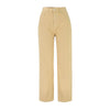 European and American women's high waist loose straight khaki denim pants drape ice cream color street girl sneakers pants