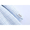 Evfer Spring Autumn Stylish Girl Double Breasted Za Blue Slim Long Blazers Women Casual Long Sleeve Texture Plaid Jacket Outwear