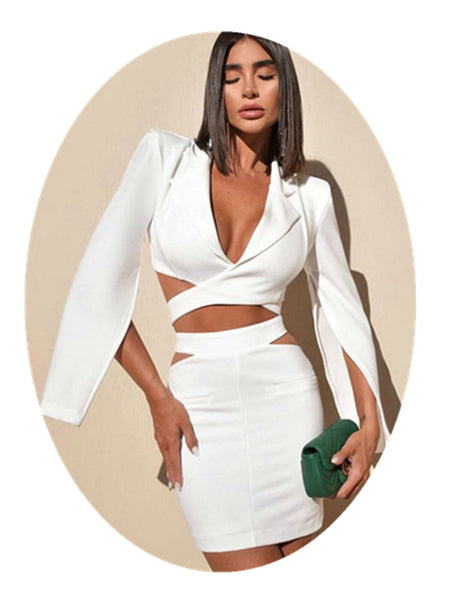 F407 2023 Spring office Suit Women's Clothing Set Office Lady Dress Female suits