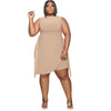 FAGADOER Summer Bandage Two Piece Sets Women Soilid Sleeveless Irregular Top And Shorts Outfits Casual Slim 2pcs Suits 2023