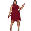 FAGADOER Summer Bandage Two Piece Sets Women Soilid Sleeveless Irregular Top And Shorts Outfits Casual Slim 2pcs Suits 2023