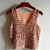 Summer Crop Top Women's Sequin Tank Tops 2022 Sling Camisole Sexy Low Cut Sleeveless Camis Vest T-Shirt Slim Crop Tops