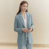 FANSILANEN Multicolour Autumn Winter Casual Blazer Women Office Lady Black Jacket Blazer Oversize Female Purple Blazer Coat 2022