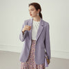 FANSILANEN Multicolour Autumn Winter Casual Blazer Women Office Lady Black Jacket Blazer Oversize Female Purple Blazer Coat 2022