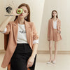 FANSILANEN Multicolour Autumn Winter Casual Blazer Women Office Lady Black Jacket Blazer Oversize Female Purple Blazer Coat 2022