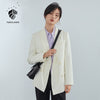 FANSILANEN Office Ladies Casual White Blazer Women Spring Black Oversized Blazer Jacket Female Elegant Business Short Green Coat
