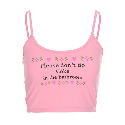 Fashion Women T Shirt Casual Tank Tops Letter Print Vest Blouse Camisole Sexy halter top Pink crop top cropped zanzea