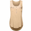 woman tanktop summer Pure color Polyester Women's Casual T-shirt O-neck Sleeveless Vest Sexy Loose Tank Tops Plus Size