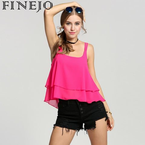 Shirts Strap Sleeveless Tops Sexy Casual Tank Women Chiffon Blouses Women