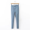 Vintage High Waist Skinny Slim Jeans Stretch Legging Long Pencil Pants Fit Denim Trousers Street Women 4 Colors