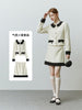 FSLE Short Ladies Temperament Coat Women Autumn Winter Celebrity Suit Skirt Elegant Commuter Female Design Sense Two-piece Set