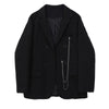 Fall 2022 women suit blazer womens jacket casual office lady work wear nice Chain Jackets woman female OL Solid BF
