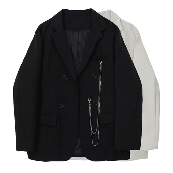 Fall 2022 women suit blazer womens jacket casual office lady work wear nice Chain Jackets woman female OL Solid BF