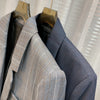 Fall 2022 Retro Plaid Yarn-dyed Lapel Loose Suit Jacket Women
