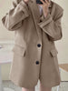 Fall Jacket for Women Grace Solid Color Casual Pocket Design Style Professional Office Lady Women Jacket Suit Blazer