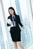 Fall Winter Sets Elegant Yellow Formal Uniforms Styles Blazers Suits With Skirt and Jackets Set For Women Business Work Wear 914