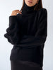 Fall Winter Turtleneck Pullover Women Casual Knitted Sweater Loose Elegant Long Sleeve Thick Jumper Female Retro Solid Knitwear