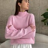 Fall Winter Turtleneck Sweater Women Solid Loose Knitted Pullover Oversized Casual Long Sleeve Jumper Female Thick Warm Knitwear