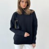 Fall Winter Turtleneck Sweater Women Solid Loose Knitted Pullover Oversized Casual Long Sleeve Jumper Female Thick Warm Knitwear