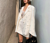 Fashiion Rhinestone Bow Women Short Skirts Suit 2022 Spring Long Sleeve White Skirt Suit Female Outfits Elegant Two Piece Women