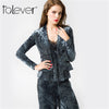 Fashion New Autumn Winter Women Blazers and Jackets Velvet Slim Suits Green Coat Outerwear Female Blazer Jacket Talever