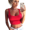 Fashion 2022 Summer Crop Top Women Sleeveless Vest Cotton Solid Color Tank Tops Ladies Slim Bralette Fitness Cropped Camisole