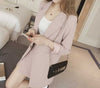 2022 Women Skirt Suits Single Button Notched Striped Blazer Jackets Slim Mini Skirts Two Pieces Sets OL Female  S95515Z